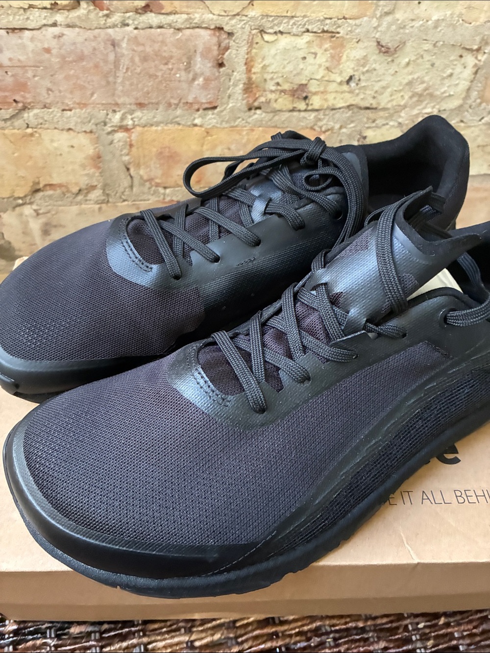 Notace T1 Triple Black Mesh Athletic Sneakers Men’s 12
